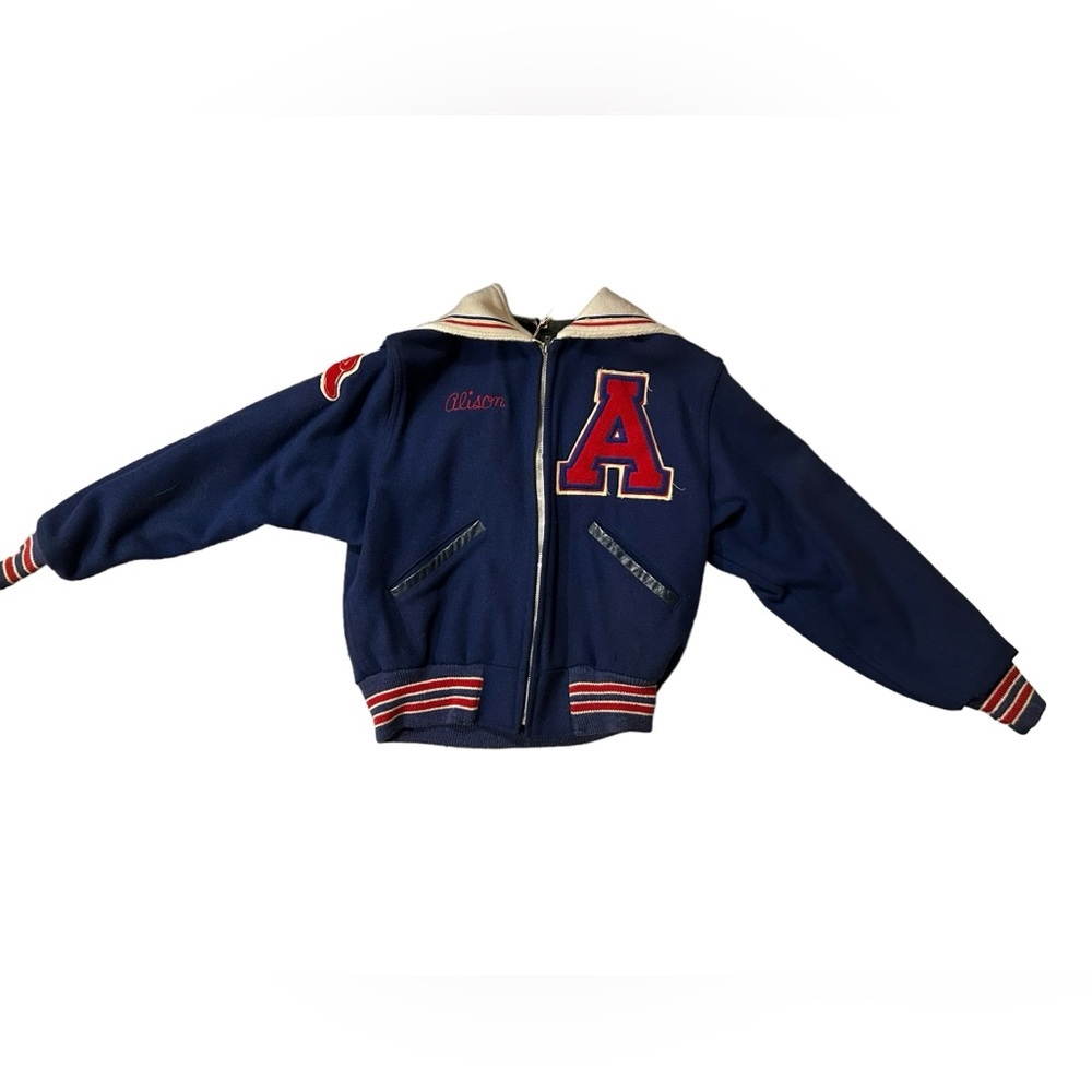 Vintage 1978 Letterman Jacket Track Falcons Varsity - Picture 2 of 6